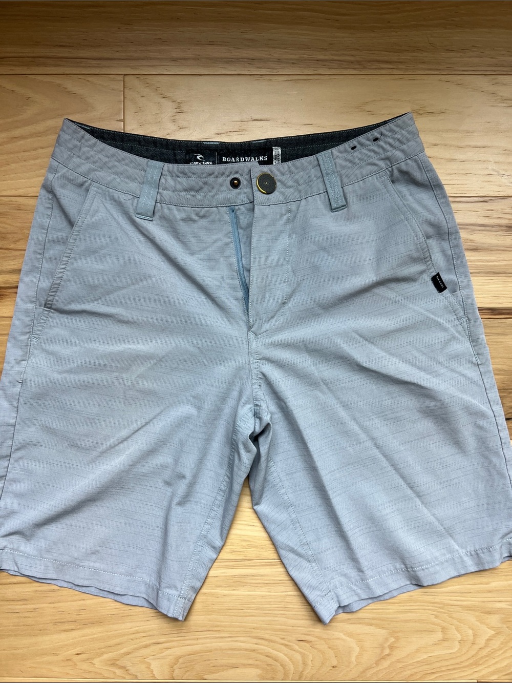 Rip Curl Light Gray Men's Flat Front Boardwalk Shorts